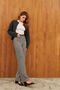 Black Goose Feet Wide Leg High Waist Pants - 2