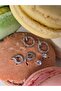 Set of 6 Ring Model Zircon Stone Silver Color Earrings - 2