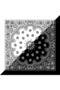 Double Color Paisley Pattern Black-White Soft Bandana Scarf 50X50 cm - 3