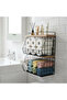 Bathroom Organizer with 2 Shelves Wooden Bamboo Shelf - Can Be Wall Mounted and Used on Countertop