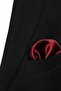 Burgundy Adjustable Satin 8-16 Years Old Children's Tie and Handkerchief Set - 5
