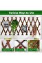 OneDcor Expandable Wooden Garden Fence – Adjustable Privacy Trellis (75 Cm) - 7