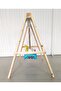 GROWING GIRAFFE WOODEN SWING SET