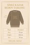 Sim Geçişli Oversized Women's Knitwear Sweater – Mint - 4