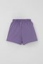 Girl's Shorts Skirt with Bow Accessories and Ruffles, Ages 3-8, Lilac - 2