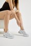 Women's White Thick Lightweight Faylon Sole Mesh Detailed Lace-Up Sports Shoes - 3