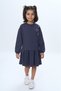 Girl's Striped Heart Embroidered Dress