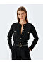 Knitwear Cardigan Button Detailed Pocketed Crew Neck