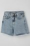 Girl's Shorts Jean Leg Tassel Detail Pocketed 10-14 Years Old, Light Blue - 3
