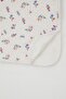 Newborn Baby Blanket Floral Pattern Polka Dot Detail Standard, Ecru - 3