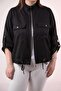 Plus Size Pocket Detail Jacket with Arm Epaulettes Black - 7