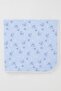 Newborn Baby Blanket with Cute Teddy Bear Figure and Star Pattern, Standard, Blue