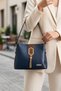 Women's 3-Compartment Gold Detailed Shoulder and Crossbody Bag (23X19 cm) - 7