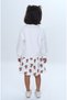 Girl's Süzene Embroidered Tulip Printed Dress - 4