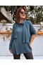 Scarf Corded Fabric Knitwear Petrol Blue