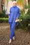 Cobalt Blue Pocket Tunic and Trousers Scuba Suit - 2
