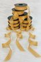Mustard Yellow Linen Ribbon 2.5 cm 20 Meters, Bohça Dowry Special Occasion Gift Decoration Ribbon - 4