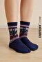 Women's Thermal Thick Navy Blue Socks – Soft Winter Boot Socks, Warm -Christmas -Gift 36-40 - 4
