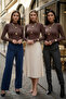 3-Piece Brown Finger-Looped Women's Bodysuit Set