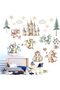 Baby Dragon Wall Stickers - Peel and Stick Stars Clouds Tree Wall Decals for Kids - 3