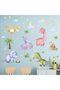 Dinosaur Wall Decals - Volcano, Dino Eggs & Palm Tree Wall Stickers for Kids