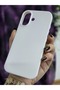 iPhone 17 Compatible Velvet Inside White Hard Silicone Launch Phone Case