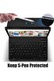 Case with Detachable Bluetooth Keyboard for Samsung Galaxy Tab S10 Lite / S10 FE / S9 FE / S9 11-inc - 4