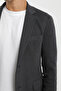 Buttoned Double Pocket Flap Slit Cotton Lycra Men's Jacket - 4
