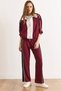 Women's Burgundy Color Block Modal Tuşeli Suit Tkm-19000466