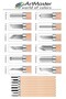 Linol Carving Set and Kretuar Set 16 Pieces 1 Pack Linol Carving Cutting Knife Set with Blades Linoleum Printing - 2