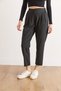 Women's Anthracite Waist Detailed Pleated Polyviscose Carrot Pants Pnt-19000293 - 5