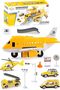 Yellow Cargo Aircraft Toy Set with Diecast Cars - 8