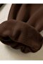 Unisex Brown Elasticated Leggings Sweatpants 100% Cotton 3 Thread - 2