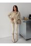Women's Stone Linen Button Jacket - 2