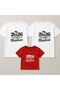 2026 New Year Christmas Santa Claus Themed Printed Mother Father Child Family T-Shirt Combination