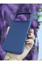 iPhone 17 Pro Max Compatible Velvet Inside Dark Blue Hard Silicone Launch Phone Case - 3