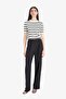Regular Fit Crew Neck Striped Short Sleeve Knitwear Sweater (25 Au)