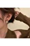 أقراط على شكل زهرة من الحجر البني - 2