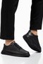 Men's Black Casual Flexible Comfortable Stitched Lightweight Poly Smart Lace-Up Sneakers - 7