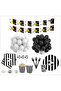 Fan Black and White 16-Person Birthday Set