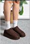 Women's Winter Thick Sole Fur Lined Suede Slippers & Home Shoes