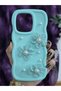 Xiaomi Redmi Note 13 Compatible Water Green Pearl & Tulle Floral Stylish Phone Case - 2
