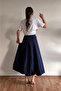 Women's Long Poplin Balloon Skirt - 2