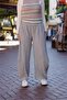 Gray Color Striped Casual Pants - 4
