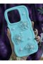 Tecno Spark 10 Pro Compatible Water Green Pearl & Tulle Floral Stylish Phone Case - 5