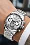 Men's Wristwatch with Calendar Steel Case & Steel Strap Silver-White Zmfer213 - 2