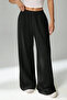Women's Black High-Waisted Wide-Leg Relaxed Pants - 4