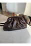 Trending: Knitted Detailed Quilted Messenger / Clutch Bag |   Elegance with Shoulder Straps