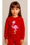 Children's Suit Sweatshirt Flamingo B Printed Girls Boys Crew Neck3 4-5-6-7-8-9-10-11-12Years