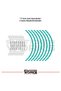 Cfmoto Wheel Rim Sticker Rim Strip Set of 16 Compatible with All Models Sticker Label Model - 3